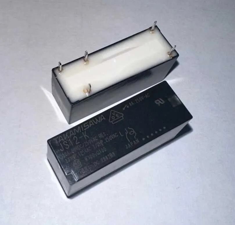 JS12-K DC 12V 8A 5PIN TAKAMISAWA RÖLE