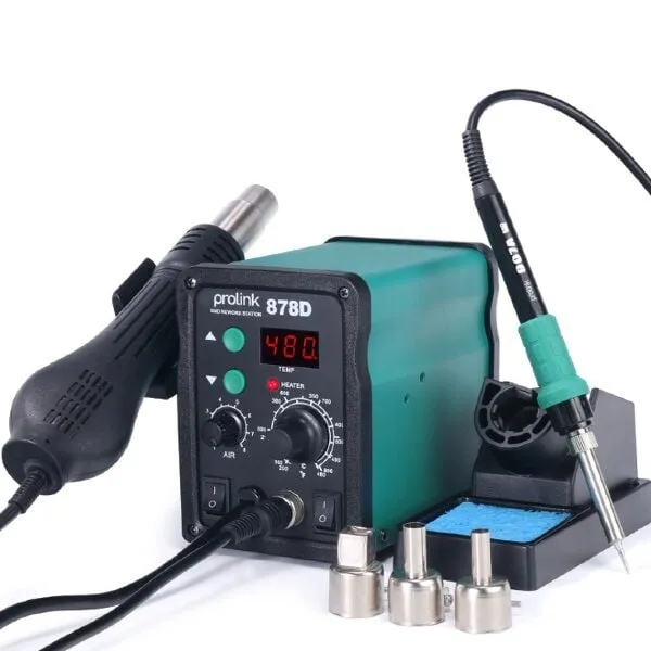 P-78D Digital Sıcak Hava Üfleme ve Havya İstasyonu 740W 100C-480C PROLINK