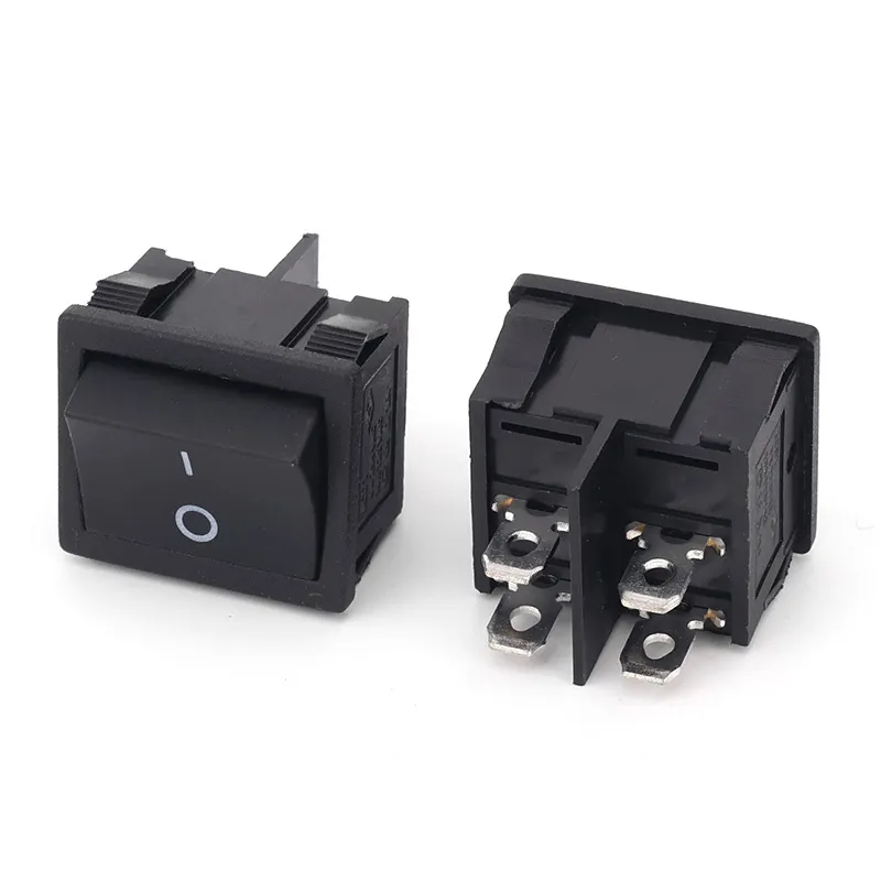 ONL127 21X20MM ON-OFF 4PIN PLASTİK IŞIKSIZ KÖŞELİ ANAHTAR